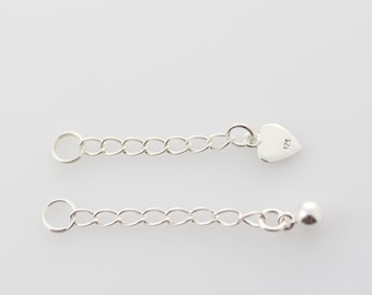 One Sterling silver one inch extension