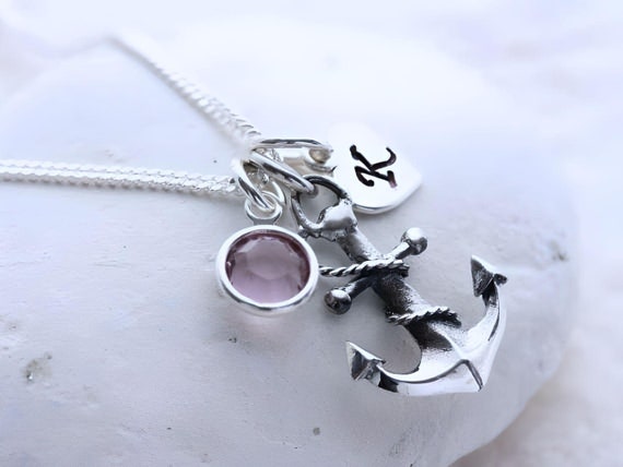 Buy 925 Anchor Sterling Silver Chain. Anchor Necklace Online in