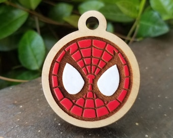 Spiderman Mask Themed Pet Tag