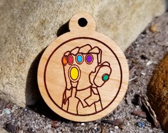 Infinity Gauntlet Themed Pet Tag