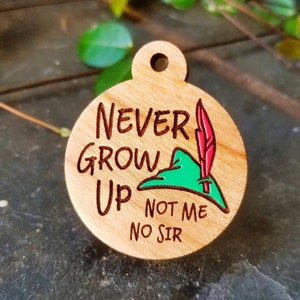 Never Grow Up Pet Tag