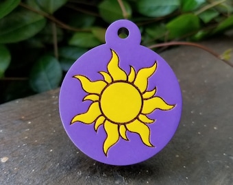 Tangled Themed Pet Tag