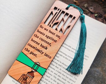 The Green Light Wooden Bookmark