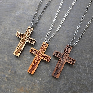 Tree of Life Cross Necklace