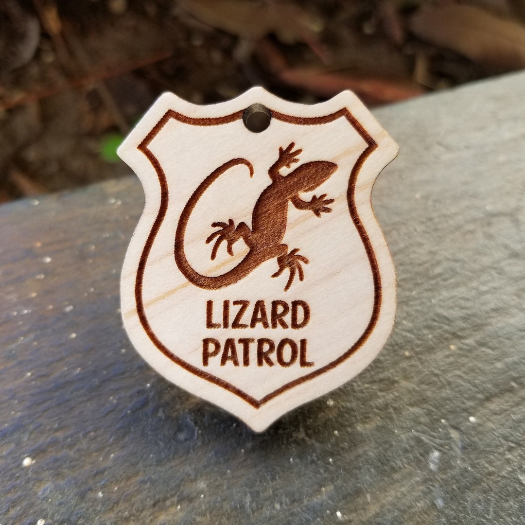 Lizard Patrol Pet Tag - Etsy