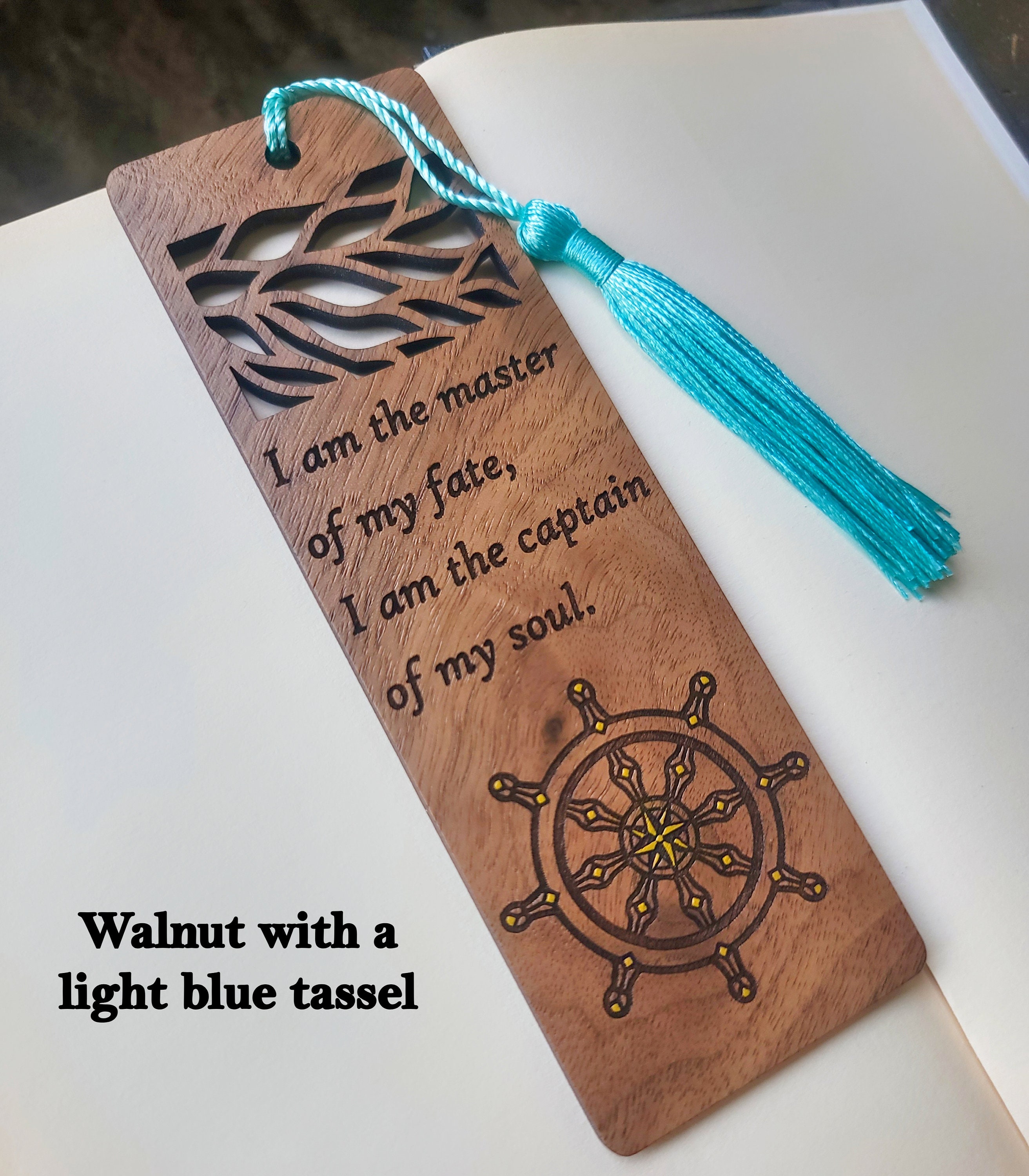 Captain of My Soul Wooden Bookmark - Etsy