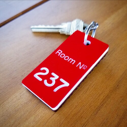 The Shining the Outlook Hotel Room Key Ring Keychain Etsy
