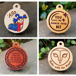 Labyrinth Themed Pet Tags