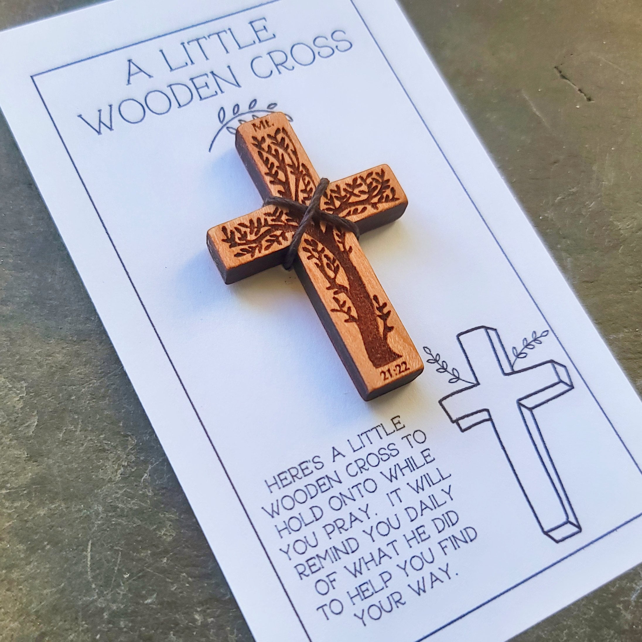 小物 engrave the cross Pocket Cross - Etsy