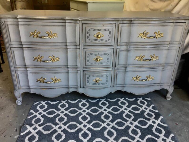 Sold Gray Buffet Sideboard Dresser Entry Table Tv Stand Etsy