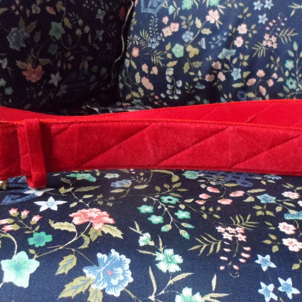 Red Suede Belt