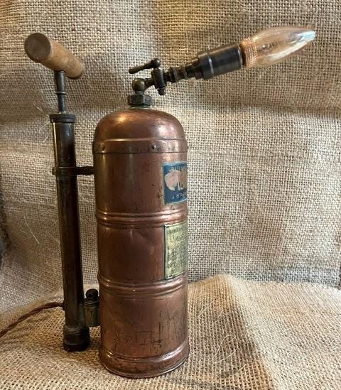 Antique fire extinguisher - Etsy 日本