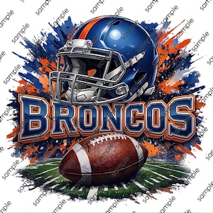 Imágenes prediseñadas PNG de los Broncos para sublimación: Úselas para camisetas, pegatinas, tazas, marcos y vasos (descarga digital).