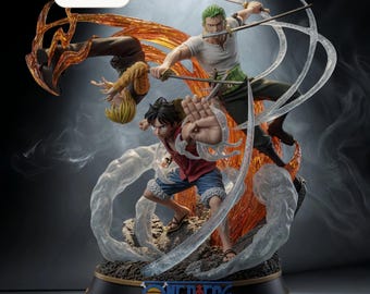 Plik STL Trio Vanguard – Diorama postaci z anime – Pobierz natychmiast