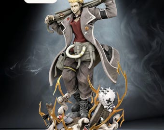 Archivo STL de Enjin Fury – Figura de fan art de anime – Descarga instantánea