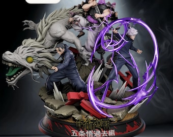 Plik STL Gojo Toji Geto Trinity – Diorama postaci z anime – Pobierz natychmiast