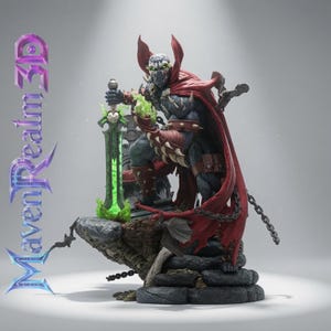 Spawn Digital STL-fil, Figur 3D-utskriftsmodell