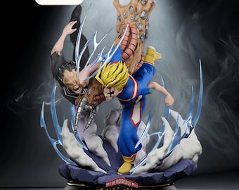 Plik STL starcia All Might kontra All For One – Diorama Anime – Pobierz natychmiast