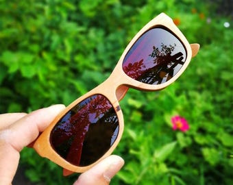 entry-level wooden glasses of TAKEMOTO handmade MJX1055 eyeglasses  blue light blocking glasses light wood sunglasses Father's day gift