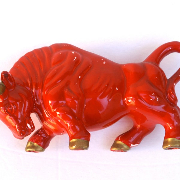 Red Bull Ceramic Figurine