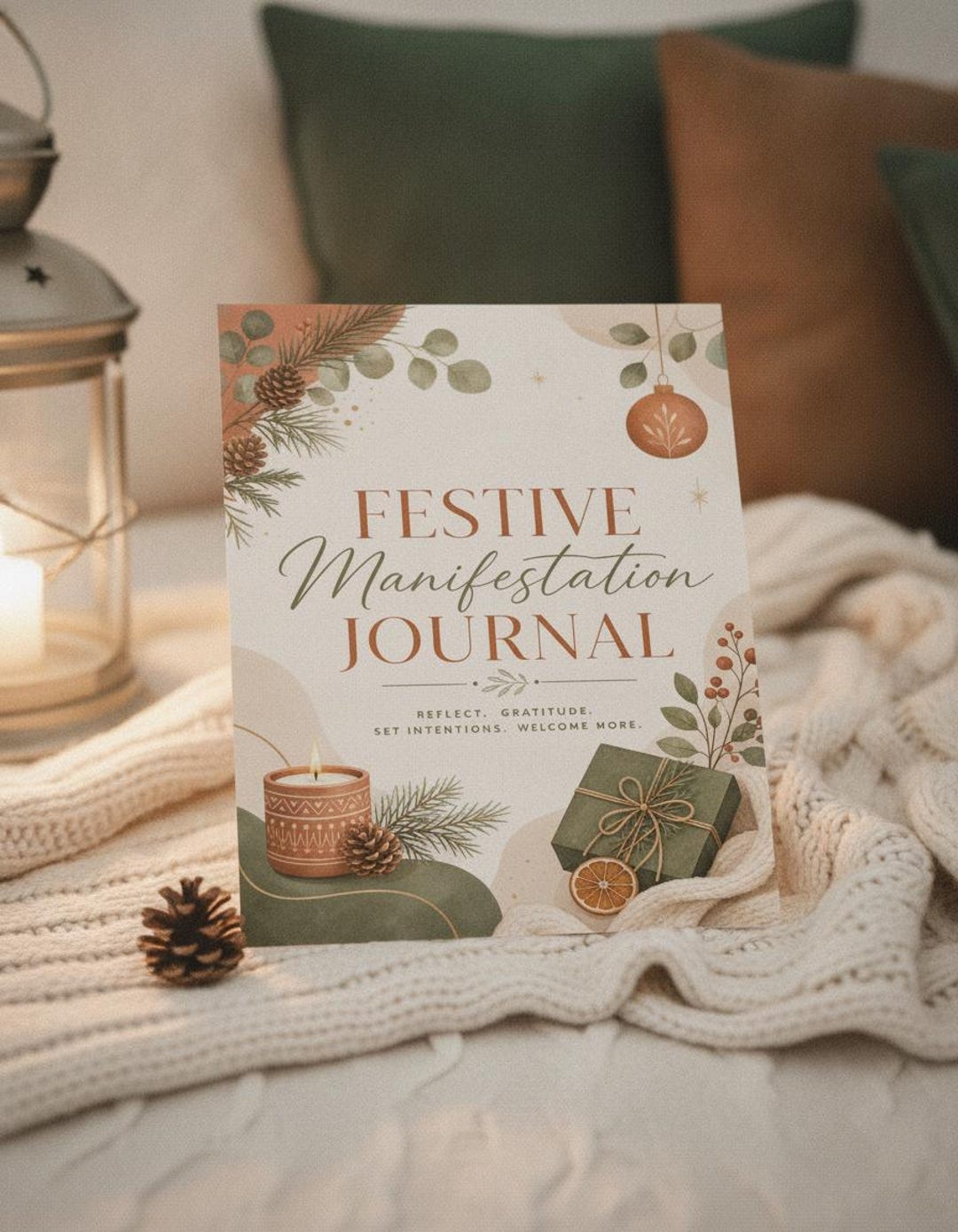 Festive Manifestation Journal, Holiday Intention Setting, Gratitude Workbook (digital Download ...