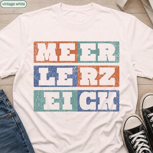 Anti-CDU shirt, Meer Lerz Eick Merz Leck Eier Buchstabensalat (a play on words combining "Lehrer" and "Eier" in German), 100% organic cotton, unisex, 6 colors, XS–5XL