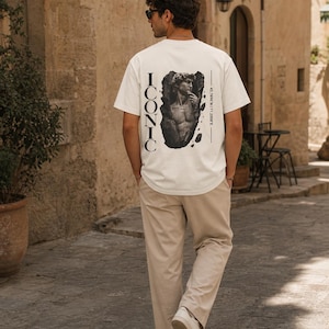 Michelangelo David Renaissance Graphic Tee | Unisex Streetwear Standbeeldprint
