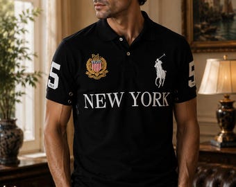 Men's Cotton Polo Shirt, New Embroidered Golf Casual Wear