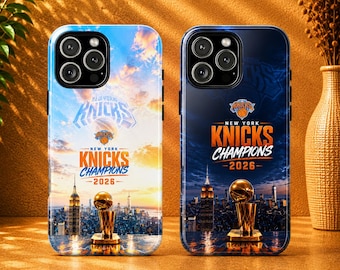 Funda para teléfono de los New York Knicks, campeones de la NBA, para iPhone 17 Pro, 16, 15, 14, 13, 12, Samsung S25, S24, S23, S22, A16, A26, Pixel 10, 9 Pro, 8