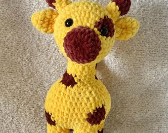 Crochet Chenille Giraffe