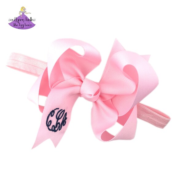 monogrammed baby headbands