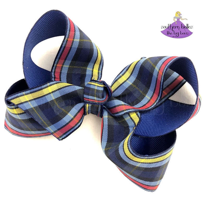 School Uniform Plaid Boutique Hair Bows for Girls School Etsy