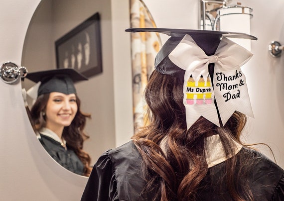 Teacher Grad Gap Bow Teacher Grad Caps 