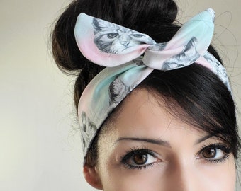 Kitten bow, cat bow, dolly bow headband- Dollybow Head Band A1