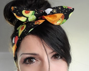 Taco bow, Tacos Head band, Taco bows