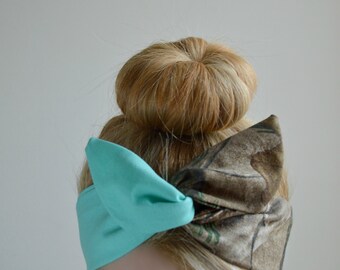 Noeud Aqua Dolly Realtree, serre-tête chasseur aquatique, noeud pour cheveux A1