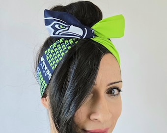 Seattle Seahawks, headband, Dolly bow head bands, head band, hair bow
