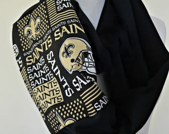 new orleans saints scarf, Saints scarf, New Orleans infinity scarf