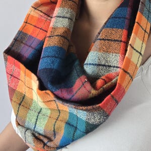 Red Plaid Scarf, Red Tartan Plaid scarf, Winter Plaid Scarf, warm scarf