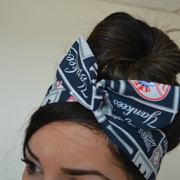 Yankees Headband Etsy