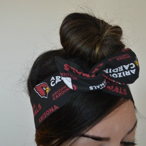 Arizona Cardinals bow, headband, Dolly bow head bands, head band, hair bow image 3