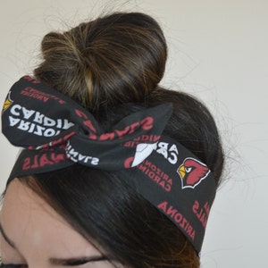 Arizona Cardinals bow, headband, Dolly bow head bands, head band, hair bow image 4