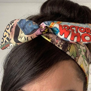 Dr Who hair Bow, dr who headband, Dolly bow Headband, hair bow head band