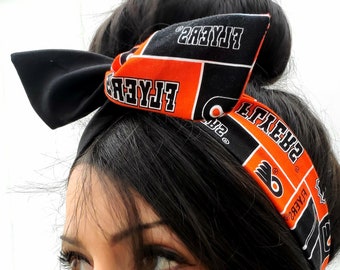 Philadelphia Flyers Pin up Bow, Headband, Dolly Bow Head  display picture 2