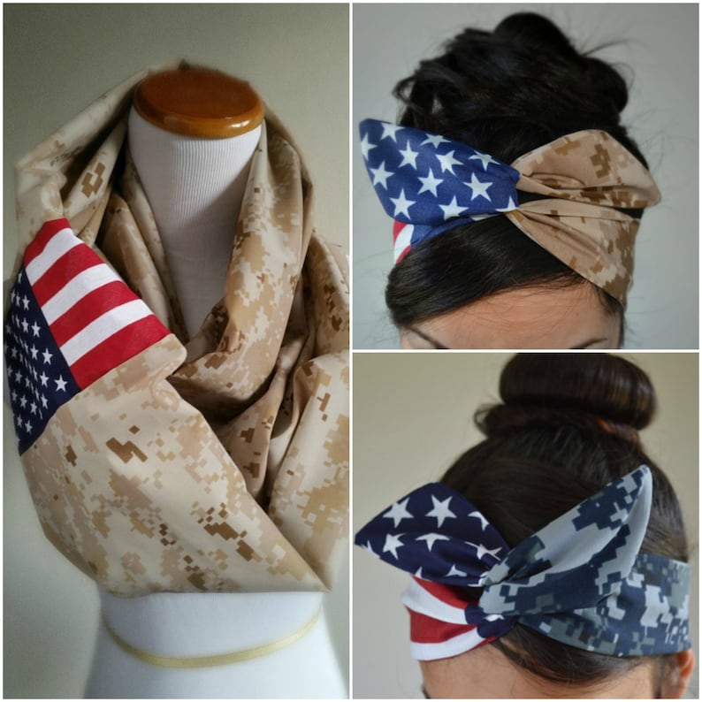 usmc bow, USMC, American headband, USMC headband, Marine Headband Hair Bows Flag Headband Dollybow Headband image 5