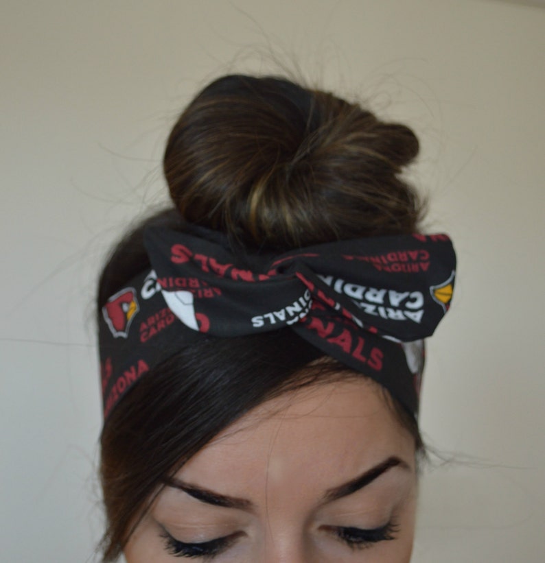 Arizona Cardinals bow, headband, Dolly bow head bands, head band, hair bow image 2