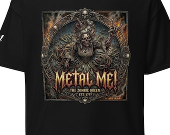 T-shirt Metal , Unisexe, 100% Coton, Streetwear, Poids du tissu : 170-180 g,  Taille ,S,M,L,XL,XXL,3XL