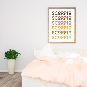 Scorpio Zodiac Print Art | Astrology Print | Downloadable Zodiac Print | Scorpio Print | Scorpio Art | Zodiac Art | Scorpio Gifts