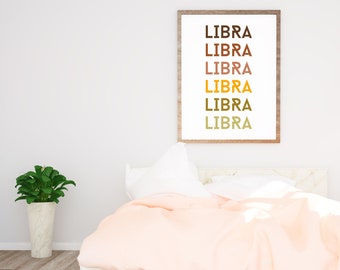 Libra Zodiac Print Art | Astrology Print | Downloadable Zodiac Print | Libra Print | Libra Art | Zodiac Art | Astrology Art