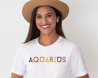 Camisa de acuario / Regalos de acuario / Cumpleaños de acuario / Camiseta de acuario / Regalos para acuario / Camiseta del zodiaco / Camiseta de astrología / Signos de aire